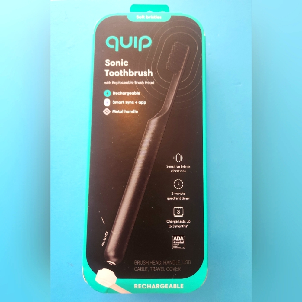 Quip Black Sonic Toothbrush